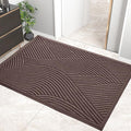 HIYARD Sturdy Front Door Mat, Absorbent Muddy Dirt Resist Welcome Door Mats Outdoor Indoor, Stain and Fade Resistant, Non-Slip Backing Entry Mat Low Profile Doormat for Entryway, 60×36, Coffee