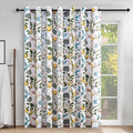 Topfinel Sliding Door Patio Floral Curtains & Drapes, Blackout Extra Wide Room Divider Large Coquette Vintage Farmhouse Country Hummingbird Patterned Grommet Curtains 1 Single Panels W100 x L84