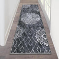 HEBE Hallway Runner Rug 2'x6' Washable Vintage Distressed Area Rugs Non Slip Laundry Rug Runner Boho Floor Carpet Runners for Hallways Entryway Laundry Room Kitchen Bathroom