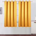 LEMOMO Yellow Thermal Blackout Curtains/52 x 63 Inch/Set of 2 Panels Room Darkening Curtains