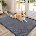 OLANLY Front Door Mat Indoor Outdoor Entrance, Waterproof Heavy Duty Doormat, Fade Resistant, Low Profile, Easy Clean Patio Porch Welcome Floor Mats for Entry, 47x34, Grey