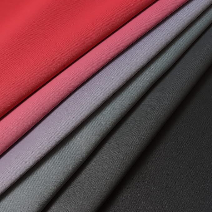 Yakamok Blackout Ombre Black and Red Curtains for Bedroom, Gradient Room Darkening Curtains, Grommet Thermal Insulated Full Light Blocking Window Drapes/Curtain for Living Room,52 x 36 Inch,2 Panels