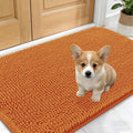 OLANLY Dog Door Mat for Muddy Paws 24x16, Absorbs Moisture and Dirt, Absorbent Non-Slip Washable Doormat, Quick Dry Chenille Mud Mat for Dogs, Entry Indoor Entryway Carpet for Inside Floor, Clay
