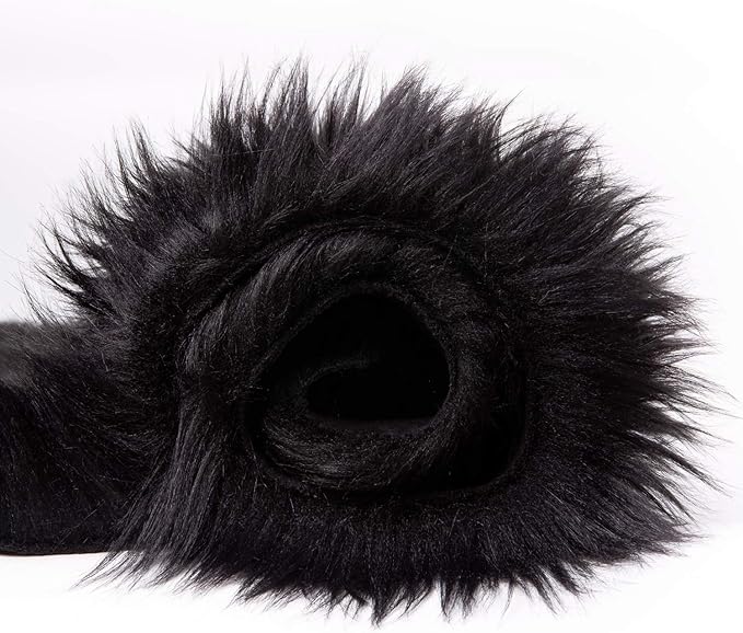 Ashler Faux Fur Rug, Black Area Rugs, Fluffy Sheepskin Fur Rug, Fuzzy Ultra Soft 2 x 3 Ft Rugs, Machine Washable Shag Rug, Nursery Throw Rugs for Bed, Living, Kids Room