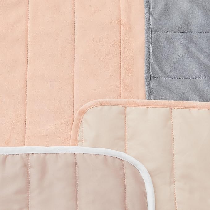 Great Bay Home Velvet Recliner Cover - Washable Slipcover Furniture Protector with Elastic Straps - Furniture Cover for Dogs, Kids, and Pets - Stitched Detail (White)