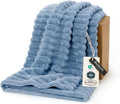 Bedsure GentleSoft Blue Twin XL Blanket for Bed - Cozy Soft Blankets for Women, Cute Small Fleece Throws for Girls, Birthday Gifts for Women Decor Gifts, 66x90 Inches