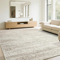 Washable Rugs 6x9 Area Rugs for Living Room,Rugs for Bedroom, Large Carpets,Ultra Soft Faux Wool Retro Dining Room Rug,Non Slip&Non-Shedding Low Pile Vintage Print Rug Indoor for Home Office