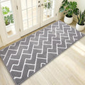 OLANLY Front Door Mat, Non-Slip Rubber Backing, Dirt Resistant and Absorbent, Washable, Easy to Clean Low-Profile Indoor Doormat for Back Door, Entryway, Inside Entrance, 70x23, Grey