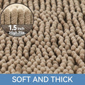 Bath Rug 36 x 24 Inch Microfiber Chenille, Non-Slip, Machine Washable