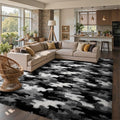 8x10 Ft Extra Large Shag Rugs for Living Room, Tie Dyed Ultra Soft Fluffy Furry Area Rugs for Bedroom Indoor Floor, Aesthetic Carpet for Kids Home Decor (Grey)