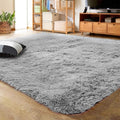 LOCHAS Ultra Soft Indoor Modern Area Rugs Fluffy Living Room Carpets for Children Bedroom Home Decor Nursery Rug 2x3 Feet, Gray