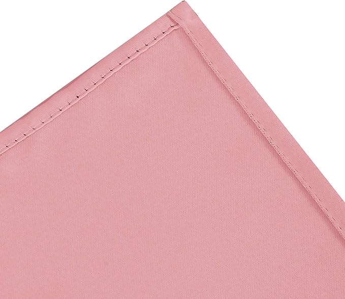 LEMOMO Baby Pink Blackout Curtains/42 x 63 Inch/Set of Two Panels Grommet Bedroom Curtains