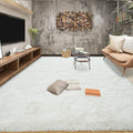 Tepook Area Rugs 10x14 for Living Room, Super Soft Fluffy Rugs for Bedroom, Modern Shaggy Rug Fuzzy Carpets for Kids, Plush Indoor Nursery Home Decor Rug with Non-Slip Bottom, Cream White