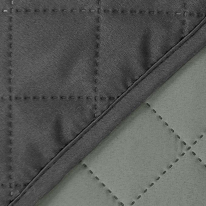 Reversible Couch Cover for 3 Cushion Couch for Pet Friednly Sofa Cover for Dogs Water Resistant Furniture Protector Washable with Elastic Straps(Sofa,Dark Grey/Light Grey)