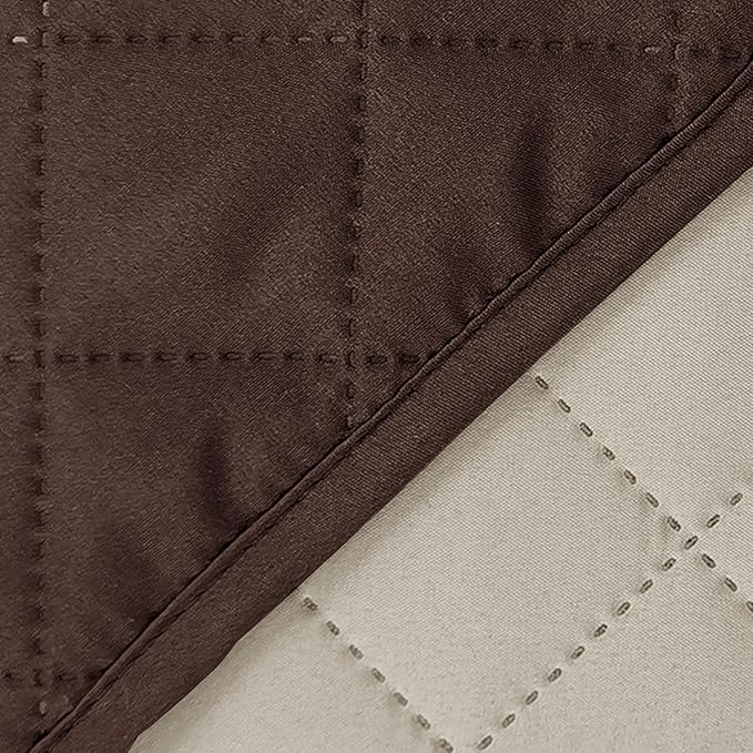 Recliner Chair Covers Reversible Sofa Couch Cover for Pets Lazy Boy Furniture Protector(23''Chair,Chocolate/Beige)