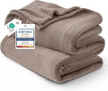 Bedsure GentleSoft Fleece Bed Blankets Queen Size Mocha Brown - Soft Lightweight Plush Fuzzy Cozy Luxury Blanket Microfiber, 90x90 inches
