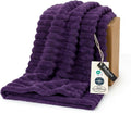 Bedsure GentleSoft Purple Twin Blanket for Bed - Cozy Soft Blankets for Women, Cute Large Throws for Girls, 66x90 Inches