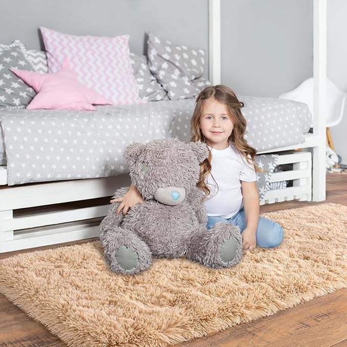 Pionblank Fluffy Runner Rugs for Bedroom 2x6, Modern Shaggy Area Rug for Hallway Living Room, Plush Soft Fuzzy Bedside Carpet for Kids Girls Boys Room Nursery Decor, Camel