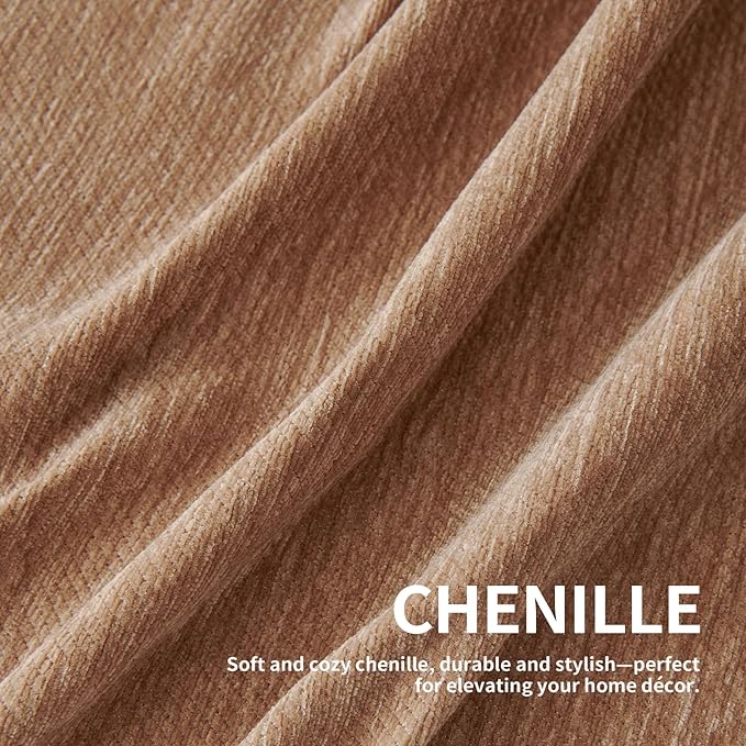 Couch Cover for Dogs, Boho Sofa Covers for 3 Cushion Couch, Chenille Sofa Slipcover for Pets Washable, L-Shape Sectional Couch Cover Soft Throw Blankets with Tassels(91x150,Khaki)