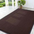 OLANLY Front Door Mat Indoor Outdoor Entrance, Waterproof Heavy Duty Doormat, Fade Resistant, Low Profile, Easy Clean Patio Porch Welcome Floor Mats for Entry, 59x40, Brown