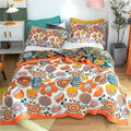 Throw Blanket Queen Size Fall Blanket for Couch Bed 80''x90'',100% Cotton Woven Muslin Blankets Travel Soft Warm Mexican Blankets Boho Quilt Home Decor for Women