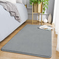 Amearea Modern Washable Runner Rugs, 2x4 Feet Grey Bedroom Runner Rug, Small Area Rugs for Bedroom Living Room, Non Slip Memory Foam Rug for Hallway Entryway Kids Boys Girls Room Laundry Room
