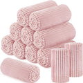 Buryeah 12 Pcs Flannel Throw Blanket Bulk 50 x 60 in Sleepover Blanket Outdoor Wedding Throw Lightweight, Oeko-tex Standard 100 Certified for Sofa Homeless Gifts (Light Pink)