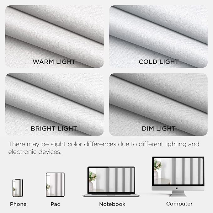 Joydeco Blackout Door Curtain for Doorway Privacy 84 Inches Long, Grommet Closet Curtain for Open Closet, Room Divider for Bedroom Living Room (Pure White 52Wx84L, 1 Panel)