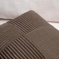Dark Brown 2 Packs Euro Decorative Throw Pillow Covers – 28x28in