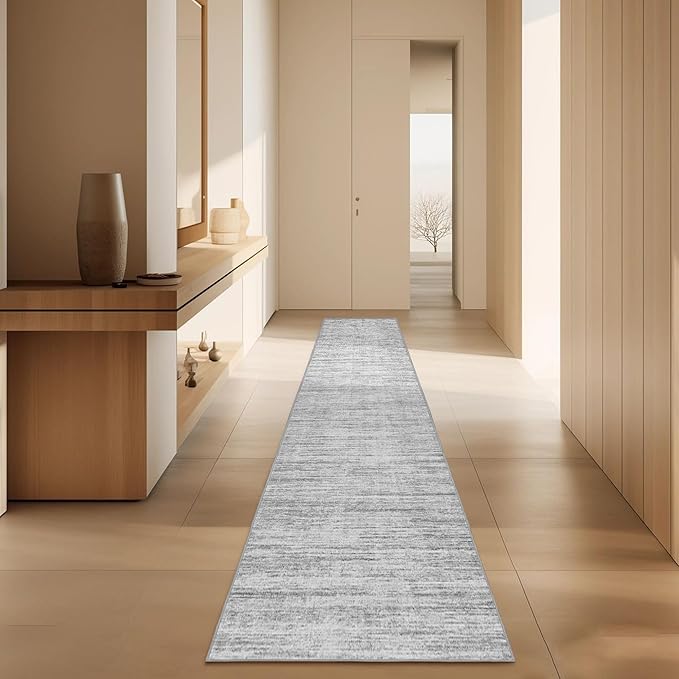 Kitchen Runner Rug 2.5x8 Runners for Hallways，Abstract Washable Runner Rugs Non-Slip Backing Rug Runner, Stain Resistant 8ft Runner Rug,Soft Floor Carpet Rugs for Bedroom，Laundry Room