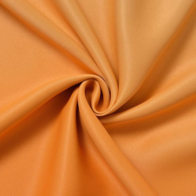 Yakamok Ombre Orange and Blue Curtains for Bedroom, Gradient Room Darkening Curtains, Grommet Thermal Insulated Light Blocking Window Drapes/Curtain for Living Room,52 x 36 Inch,2 Panels