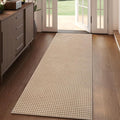 YDKGL Boho 2x5 ft Hallway Runners Rug Woven Washable Long Kitchen Runner Mat Rugs Non Slip, Soft Entryway Laundry Hall Runner Floor Carpet for Indoor Backdoor Bedroom Kitchen Living Room, Brown