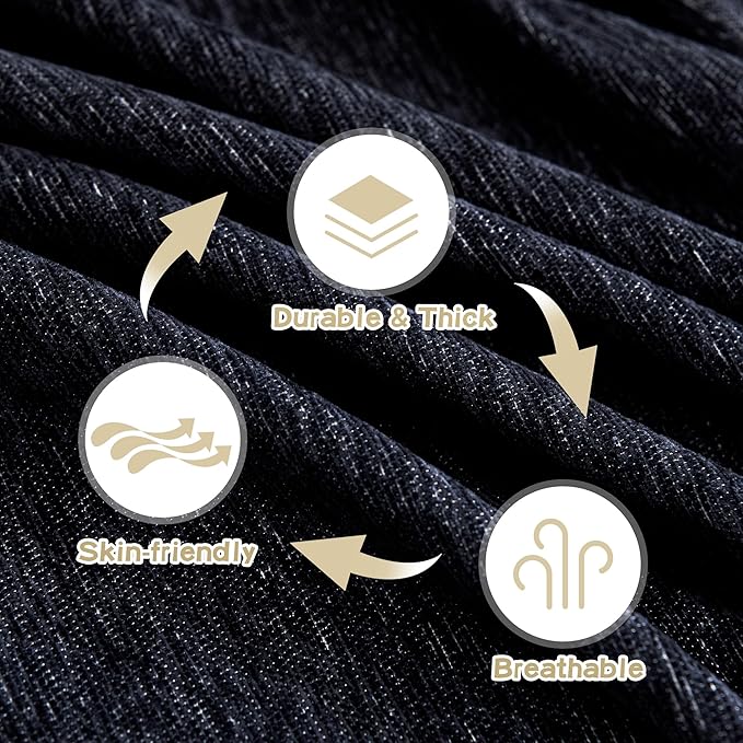 MYSKY HOME Couch Cover for Dogs Washable Couch Covers Couch Covers for Sofa Couch Cover 2 Cushion Sofa Non Slip Dogs Furniture Protector with Tassels Chenille Sofa Covers for Pet, 71"x102", Navy Blue