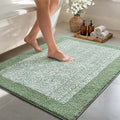 48x32 Large Bathroom Rugs Washable Non Slip, Green Bath Mat for Bathroom Floor Tub, Soft Absorbent Quick Dry Mats for Shower, Bathtub,Home Decor