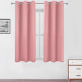 LEMOMO Pink Thermal Blackout Curtains/38 x 63 Inch/Set of 2 Panels Room Darkening Curtains for Bedroom