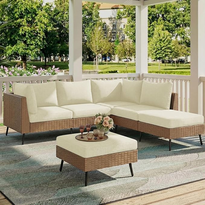 hyha Milk Silk Couch Cushion Covers, Soft Magic Sofa Covers Washable for Cushion Couch, Stretch Sectional Outdoor Cushion Covers for Patio Furniture with Elastic Bottom(Small, Cream)