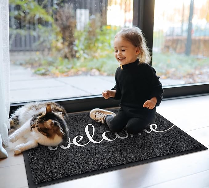 EARTHALL Funny Welcome Mats Outdoor, Front Door Mat for Outside Entry, Doormat Outside/Inside Entrance, Front Door Rugs for Entryway Indoor, Outdoor Mats for Home Entrance, Front Porch Decor 20"x32"