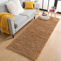 OLANLY 2x8 Machine Washable Runner Rugs for Hallway, Soft Fluffy Shaggy Bedside Rugs for Bedroom, Living Room, Indoor Floor Carpet for Kids Girls and Boys, Nursery Rooms, Home Decor Aesthetic, Khaki