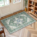 AMADA HOMEFURNISHING 2x3 Washable Area Rug, Low-Profile Entryway Rug with Non-Slip Backing & Durable Edge Binding, Vintage Rug Pattern, Small Rugs for Entryway, Kitchen & Living Room