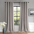 MIULEE Velvet Curtains Silver Light Grey Elegant Grommet Thermal Insulated Soundproof Room Darkening Curtains/Drapes for Classical Living Room Bedroom Decor 52 x 96 Inch Set of 2