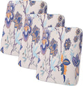 hyha Printed Couch Cushion Covers, Floral Sofa Covers Washable for 3 Cushion Couch, Stretch Pattern Outdoor Cushion Covers for Patio Furniture with Elastic Bottom(3 Packs, Vintage Flower)