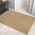 HIYARD Sturdy Front Door Mat, Absorbent Muddy Dirt Resist Welcome Door Mats Outdoor Indoor, Stain and Fade Resistant, Non-Slip Backing Entry Mat Low Profile Doormat for Entryway, 72×24, Beige