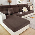 Couch Cushion Covers for Sofa Couch Covers Wear-Resistant Universal Sofa Cover Washable Stretch for Sectional Slipcovers (Texture-Brown,Back Cover L)