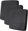Leather Look Couch Cushion Covers Sofa Seat Slipcovers Sets Couches Furniture Protector for Sectional Armchair Loveseat Pets Kids Stretch Spandex Fabric (3 Cushion Sofa, Dark Grey)