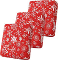 Smiry Printed Couch Cushion Covers, Stretch Soft Couch Covers for Sofa, Washable Non-Slip Sofa Slipcover Furniture Protector for Indoor and Outdoor (3 Pack, Red with White)