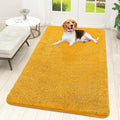 OLANLY Dog Door Mat for Muddy Paws 59x32, Absorbs Moisture and Dirt, Absorbent Non-Slip Washable Doormat, Quick Dry Chenille Mud Mat, Entry Indoor Entryway Carpet for Inside Floor, Golden Yellow