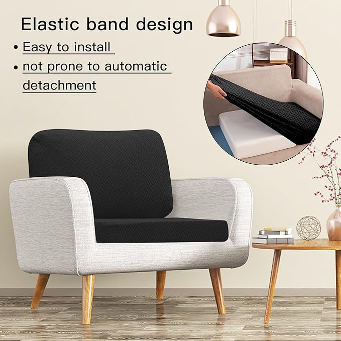 Outdoor Cushion Covers Set,14PCS Patio Furniture Couch Seat Slipcovers, Replacement for Sofa Sectional Chair(Cover，Only)