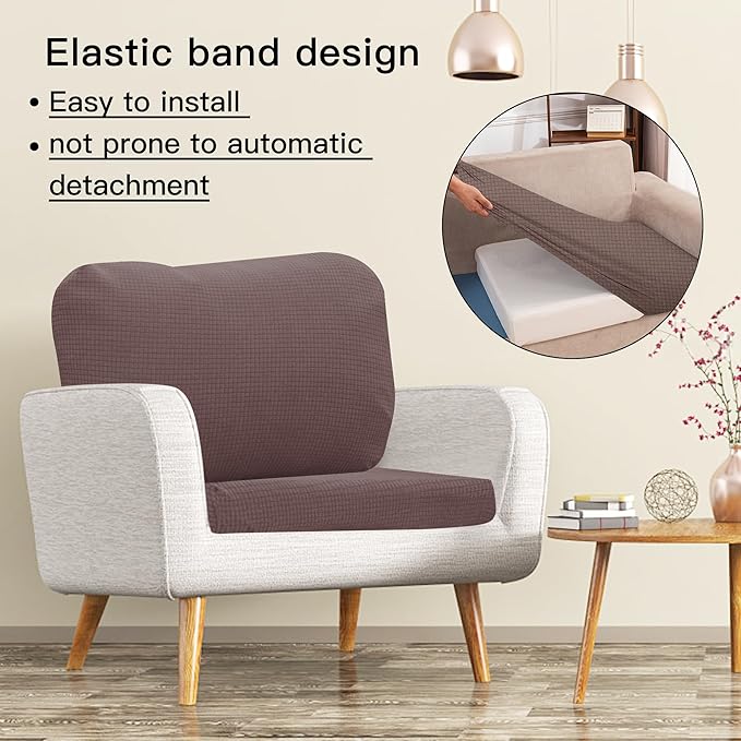 Outdoor Cushion Covers Set,14PCS Patio Furniture Couch Seat Slipcovers, Replacement for Sofa Sectional Chair(Cover，Only)