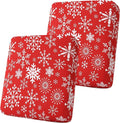 Smiry Printed Couch Cushion Covers, Stretch Soft Couch Covers for Sofa, Washable Non-Slip Sofa Slipcover Furniture Protector for Indoor and Outdoor (2 Pack, Red with White)