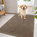 OLANLY Dog Door Mat for Muddy Paws 44x32, Absorbs Moisture and Dirt, Absorbent Non-Slip Washable Doormat, Quick Dry Chenille Mud Mat for Dogs, Entry Indoor Entryway Carpet for Inside Floor, Tan